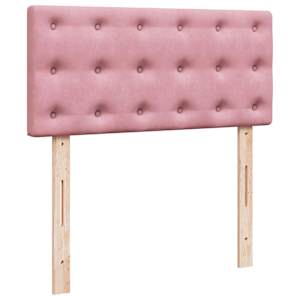 Osmanský rám postele s matrací růžová 80x200cm samet - obrázek 9