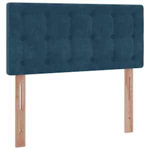 Osmanský rám postele s matrací tmavě modrá 90x200cm samet - obrázek 9