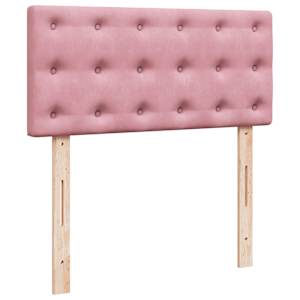 Osmanský rám postele s matrací růžová 90x200cm samet - obrázek 9