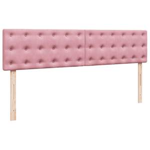Osmanský rám postele s matrací růžová 200x200 cm samet - obrázek 9