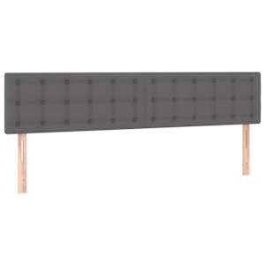 Osmanský rám postele s matrací šedá 180x200cm umělá kůže - obrázek 9