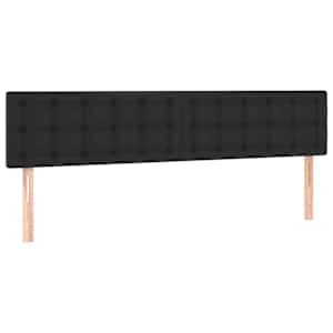 Osmanský rám postele s matrací černá 200x200cm umělá kůže - obrázek 9