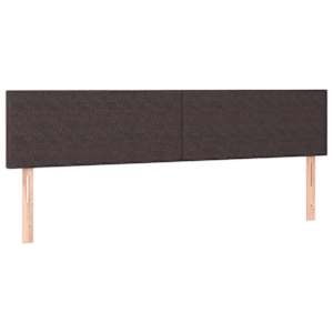Osmanský rám postele s matrací tmavě hnědá 180x200cm textil - obrázek 9