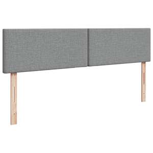 Osmanský rám postele s matrací světle šedý 200x200cm textil - obrázek 9