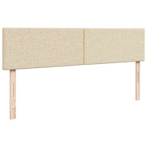Osmanský rám postele s matrací krémová 200x200cm textil - obrázek 9