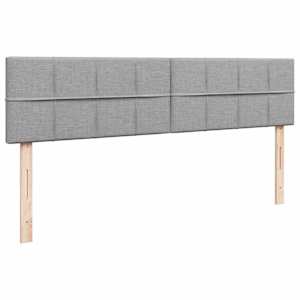 Osmanský rám postele s matrací světle šedá 160x200cm textil - obrázek 9