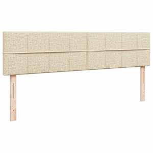 Osmanský rám postele s matrací krémová 200x200cm textil - obrázek 9