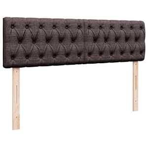 Osmanský rám postele s matrací tmavě hnědá 160x200cm textil - obrázek 9