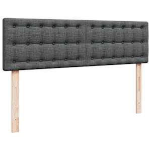 Osmanský rám postele s matrací tmavě šedá 160x200cm textil - obrázek 9