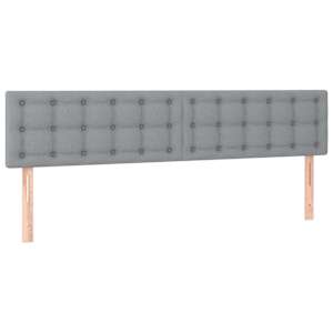 Osmanský rám postele s matrací světle šedá 180x200cm textil - obrázek 9
