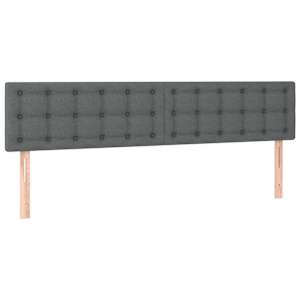 Osmanský rám postele s matrací tmavě šedá 180x200cm textil - obrázek 9