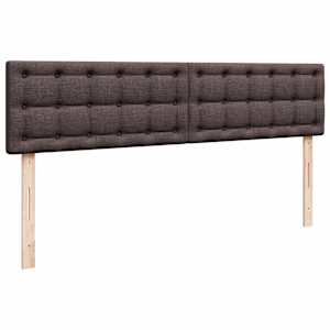 Osmanský rám postele s matrací tmavě hnědá 200x200cm textil - obrázek 9
