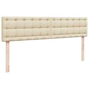 Osmanský rám postele s matrací krémová 200x200cm textil - obrázek 9