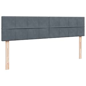Osmanský rám postele s matrací tmavě šedý 200x200cm samet - obrázek 8