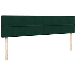 Osmanský rám postele s matrací tmavě zelená 200x200cm samet - obrázek 9