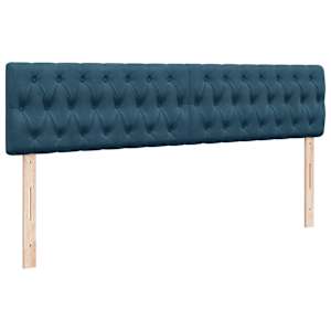 Osmanský rám postele s matrací tmavě modrý 200x200cm samet - obrázek 9