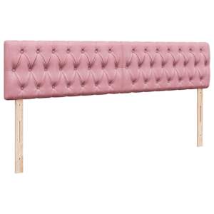 Osmanský rám postele s matrací růžová 200x200cm samet - obrázek 9