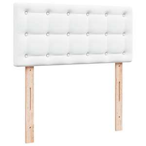 Osmanský rám postele s matrací čistě bílý 80x200cm umělá kůže - obrázek 13