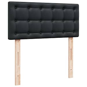 Osmanský rám postele s matrací černá 100x200cm umělá kůže - obrázek 13