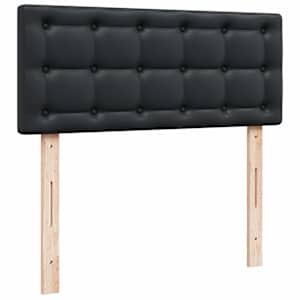 Osmanská postel s matracemi & LED černá 120x190cm umělá kůže - obrázek 13