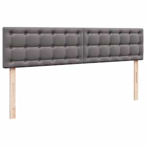 Osmanský postel s matracemi&LED šedá 180x200cm umělá kůže - obrázek 10
