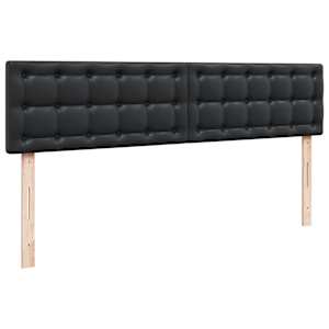 Osmanský rám postele s matrací černá 200x200cm umělá kůže - obrázek 13