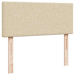 Osmanský rám postele s matrací krémově 120x200cm textil - obrázek 10