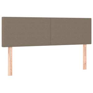 Osmanská postel s matrací & LED Taupe 140x190 cm Látka - obrázek 10