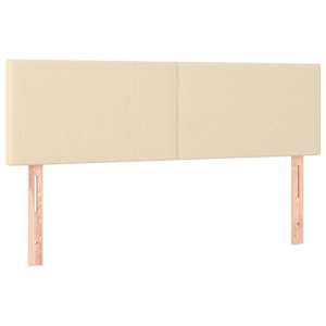 Osmanská postel s matrací & LEDs Cream 140x190 cm Látka - obrázek 10
