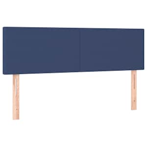 Osmanská postel s matrací & LED modrá 140x190 cm látka - obrázek 10