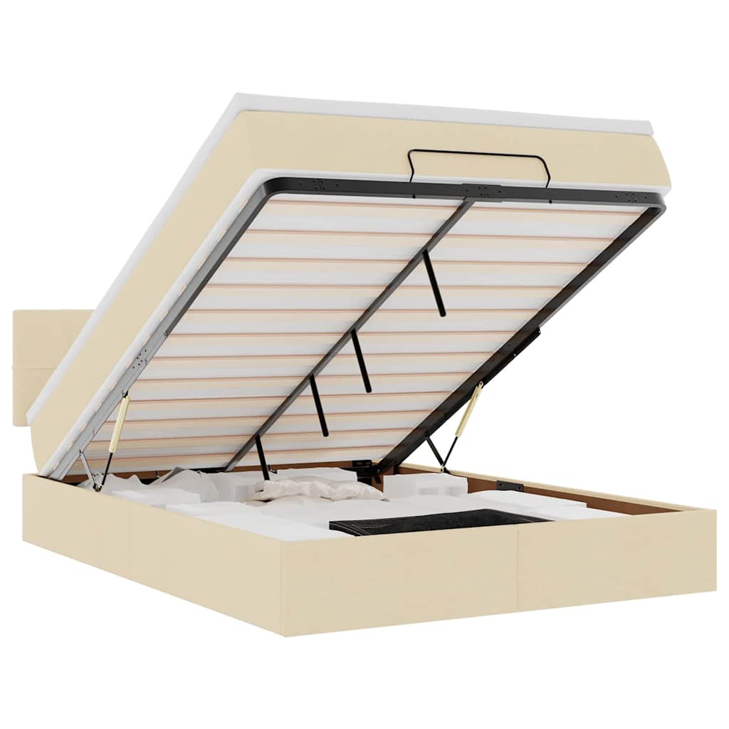 vidaXL     & LEDs Cream 140x190cm