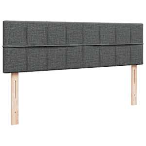 Osmanský rám postele s matrací tmavě šedá 160x200cm textil - obrázek 10