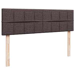 Osmanský rám postele s matrací tmavě hnědá 160x200cm textil - obrázek 10