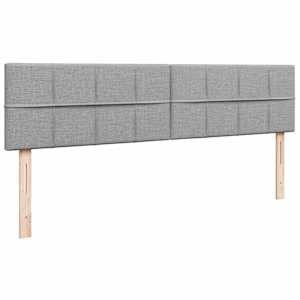 Osmanská postel s matrací & LED světle šedá 180x200cm látka - obrázek 10