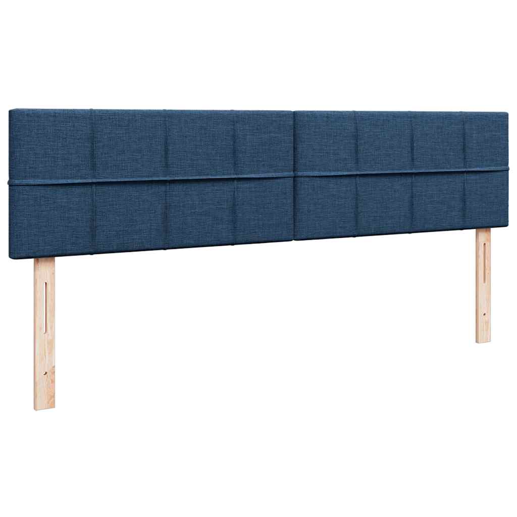 Osmanský rám postele s matracíes modrá 200x200cm textil - obrázek 13
