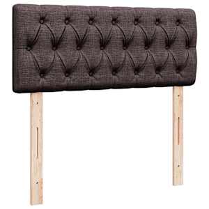 Osmanský rám postele s matrací tmavě hnědá 120x190cm textil - obrázek 10