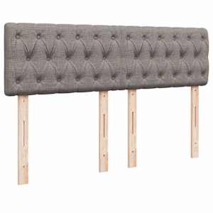 Osmanská postel s matrací & LED Taupe 140x190 cm Látka - obrázek 10