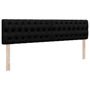 Osmanský rám postele s matrací černá 160x200cm textil - obrázek 10