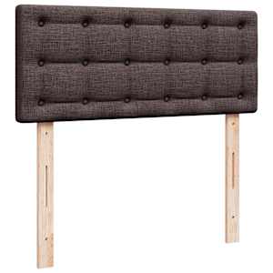 Osmanský rám postele s matrací tmavě hnědá 120x190cm textil - obrázek 10