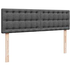 Osmanská postel s matrací & LED diody Tmavě šedá 140x190 cm - obrázek 10