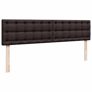 Osmanský rám postele s matrací tmavě hnědá 200x200cm textil - obrázek 13
