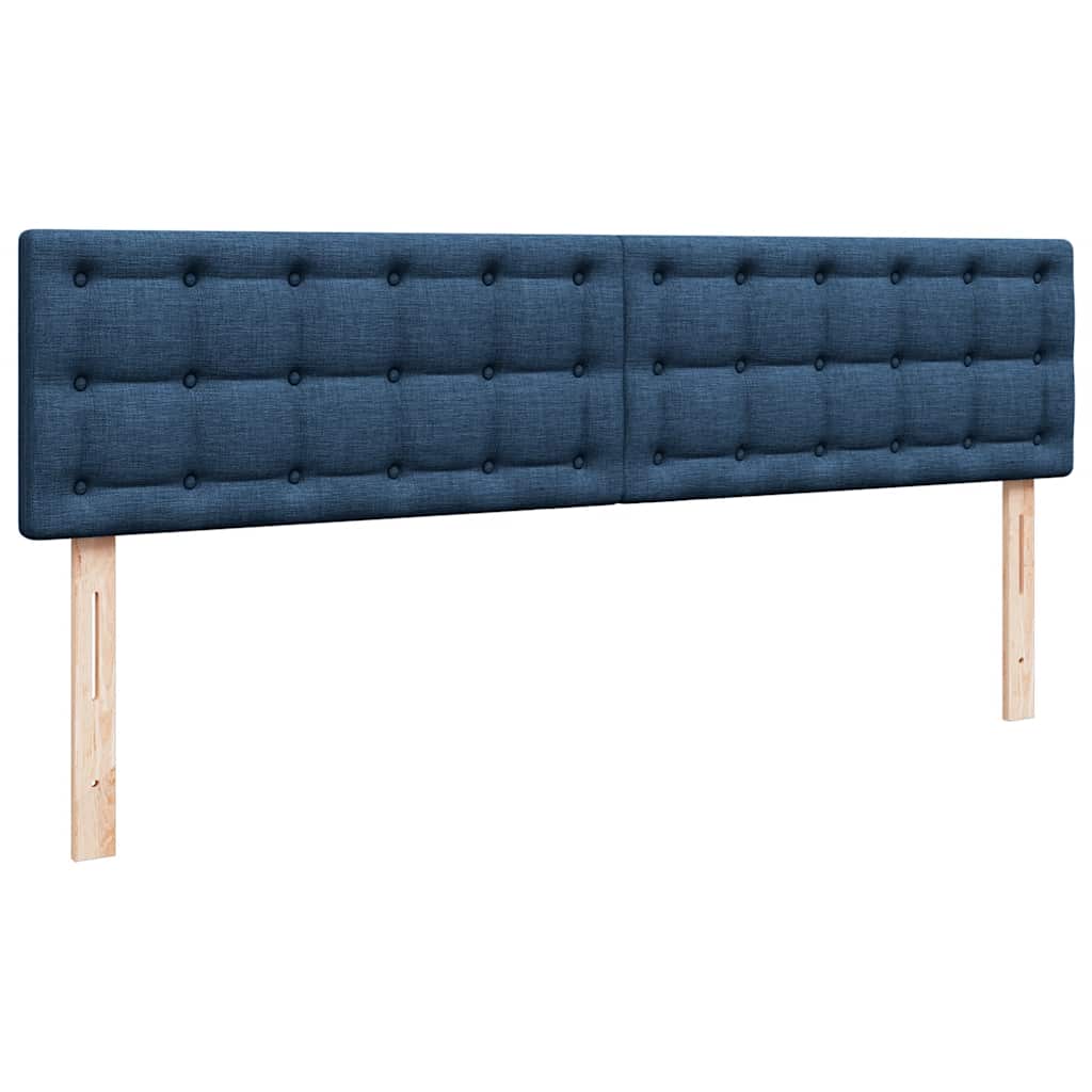 Osmanský rám postele s matracíes modrá 200x200cm textil - obrázek 13