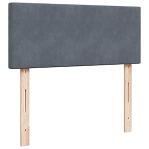 Osmanská postel s matrací & LED tmavě šedá 120x190cm samet - obrázek 10