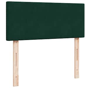 Osmanská postel s matrací & LED tmavě zelená 120x190cm samet - obrázek 10