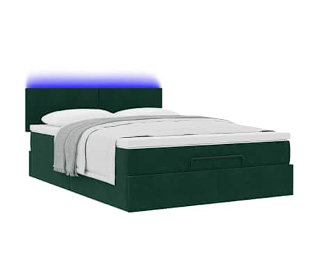 vidaXL Ottom&aacute;n &aacute;gykeret matraccal s&ouml;t&eacute;tz&ouml;ld 140x200cm b&aacute;rsony