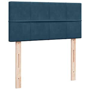Osmanský rám postele s matrací tmavě modrá 90x200cm samet - obrázek 8