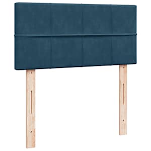 Osmanský rám postele s matrací tmavě modrá 100x200cm samet - obrázek 8