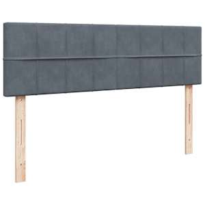 Osmanský rám postele s matrací tmavě šedá 140x190cm samet - obrázek 8