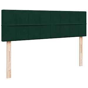 Osmanský rám postele s matrací tmavě zelená 140x190cm samet - obrázek 8