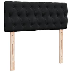 Osmanská postel s matrací & LED černá 120x190cm samet - obrázek 10